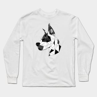 Great Dane Harlequin Stained Glass Long Sleeve T-Shirt